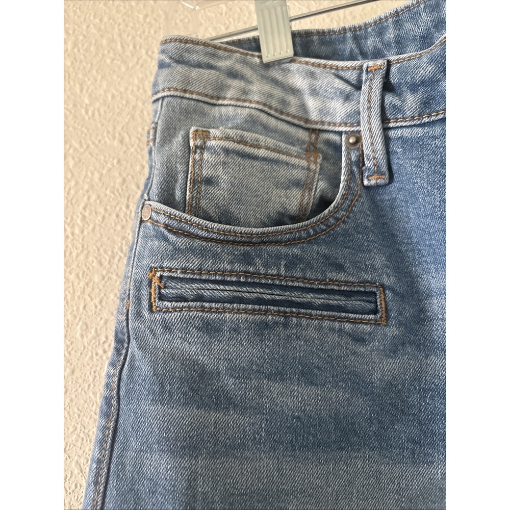 Driftwood Charlee High Rise Crop Wide Leg Jeans Size 27 Boho Buttonfly Womens - Picture 4 of 14